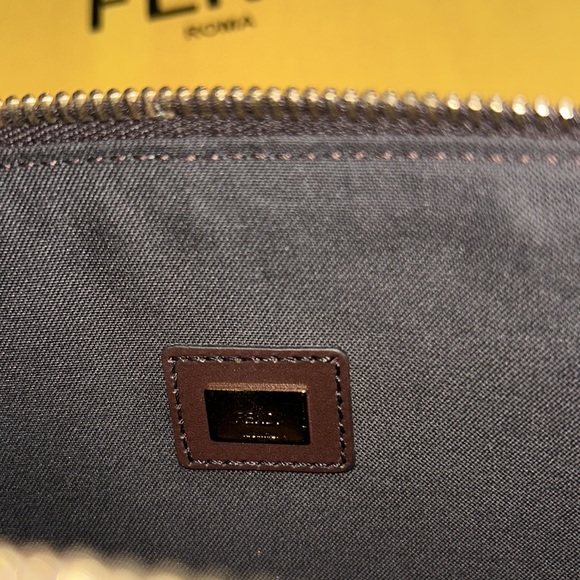 FENDI SUEDE CLUTCH - Picture 3 of 5